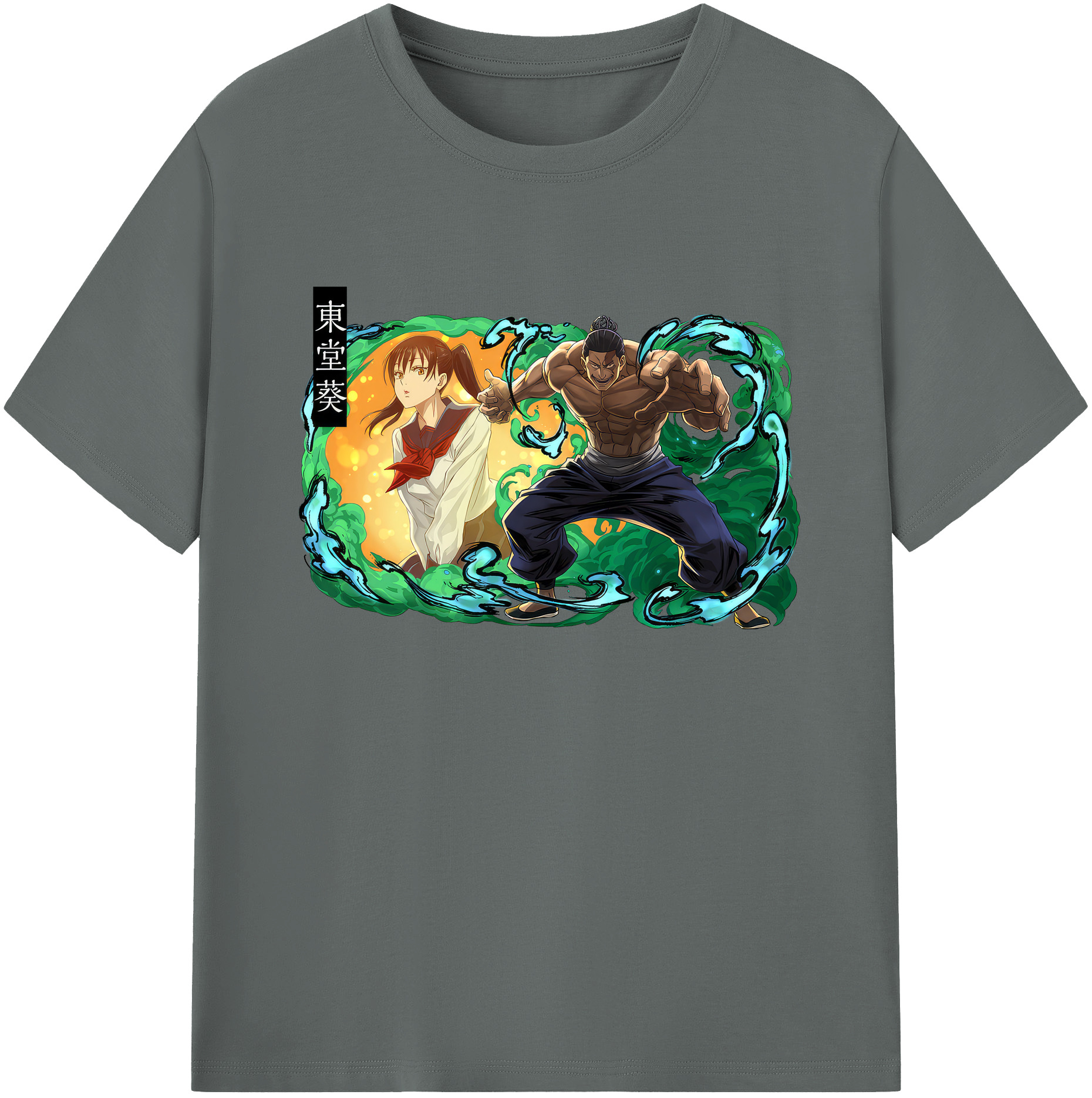 （画像用） 呪術廻戦 Jujutsu Kaisen 綿100％ メンズ半袖Tシャツ｜肌触りやわらか＆通気性